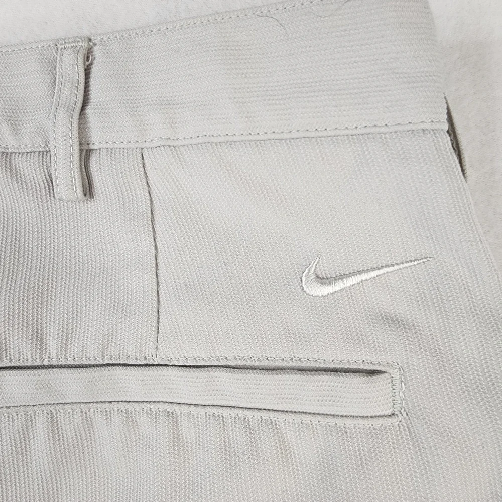 Nike Golf‎ Pleated Shorts Mens 36 Dri-FIT Tan Textured S30701HZT